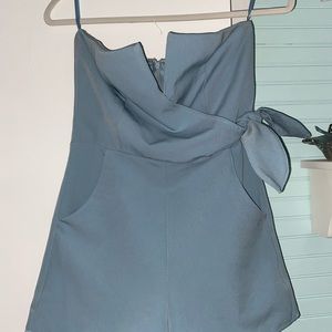 strapless romper